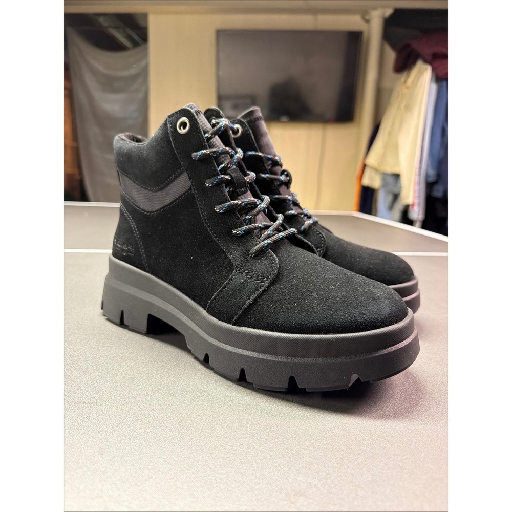 Koolaburra by UGG Jozie Bootie Womens Size 8 Black Suede LaceUp Ankle Boots NWOB